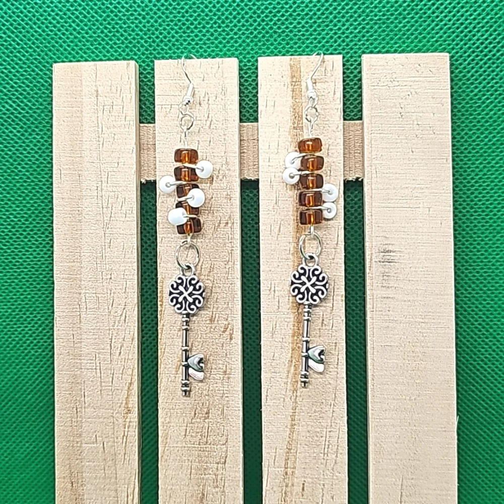 Keys To The Kingdom Collection 92.5 SS Post Earrings - Picture 1 of 1
